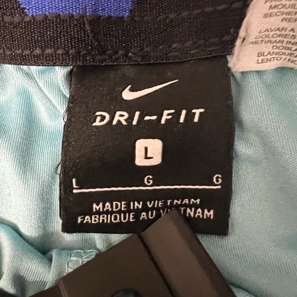 Nike - Pro Training Shorts - Blue - Dri-Fit - Stretch Pullover Elastic Waist - Picture 5 of 11